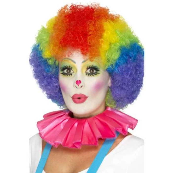Clown Neck Ruffle - Pink - Image 1