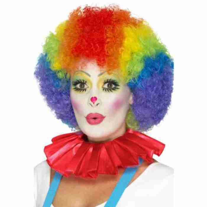 Clown Neck Ruffle Red img