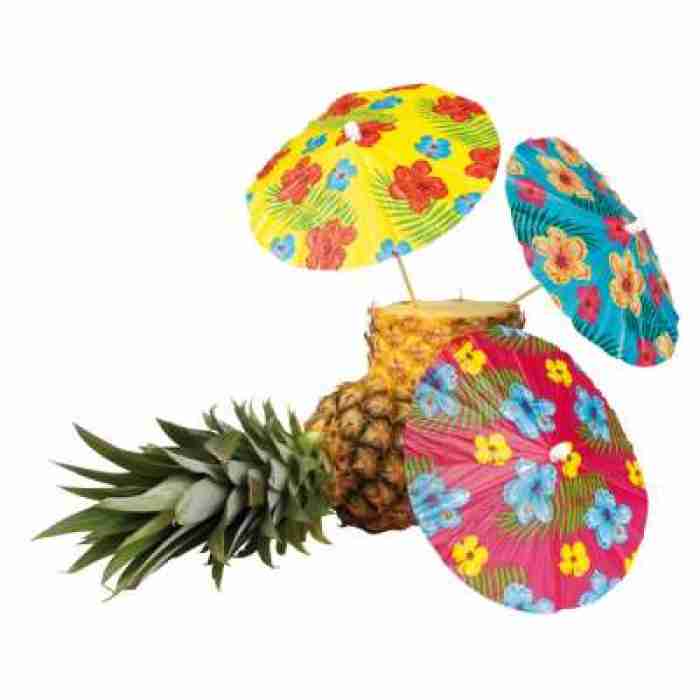 Cocktail Parasols With Pack of 6 Umbrellas 52523