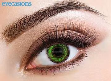 Contact Lens Green Tone