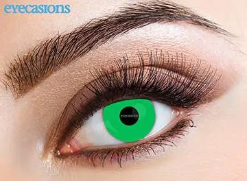 Contact Lens Lime Green