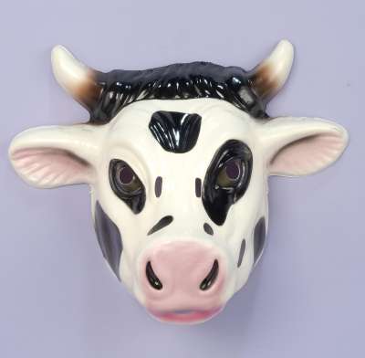 Cow plastic mask