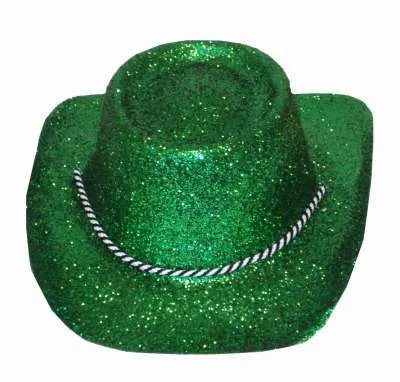 Cowboy Hat Glitter Green H23056 img
