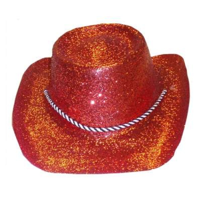 Cowboy Hat Glitter Red H23057 img