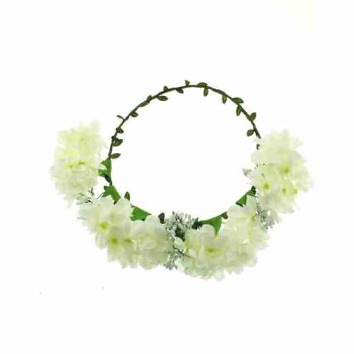 Cream Lily Flower Hair Garland ZHG15011CRM