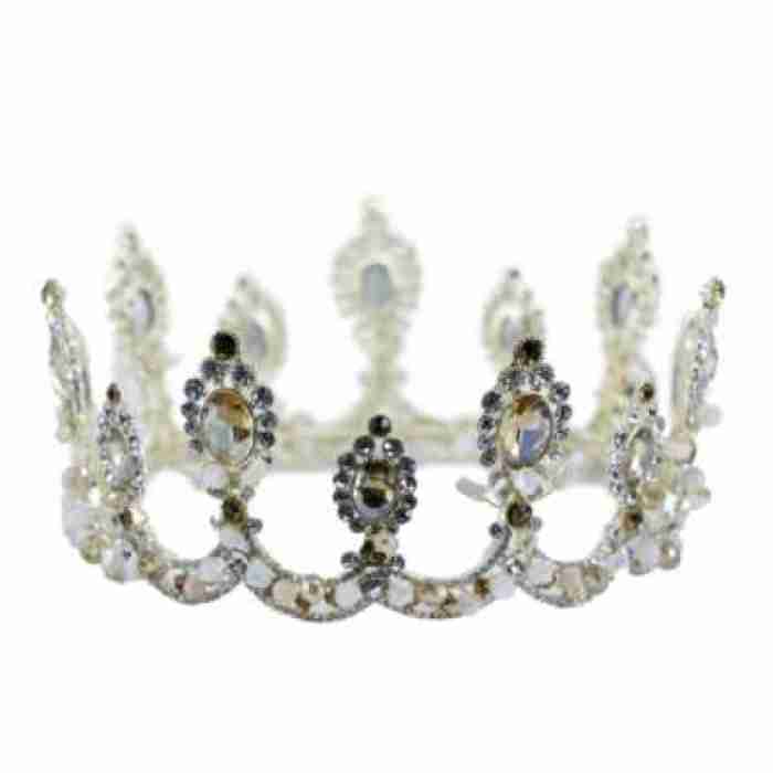 Crown Antique Jeweled Fleur de lis