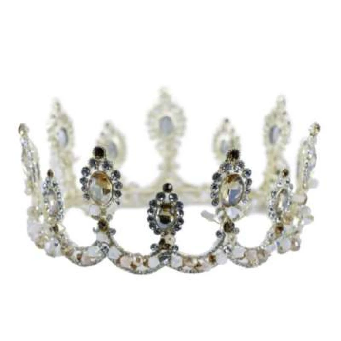 Crown Antique Jeweled Fleur-de-lis - Image 1