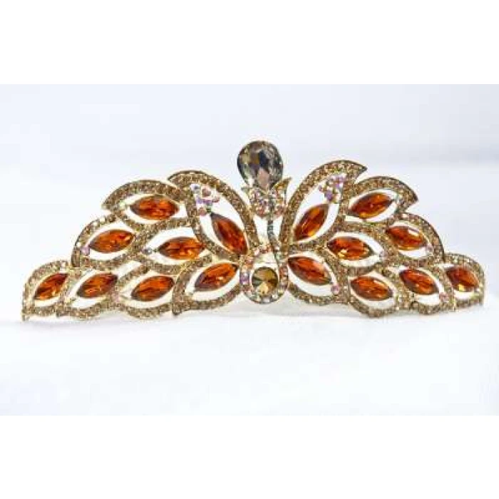 Crown Tiara Peacock Orange - Image 1