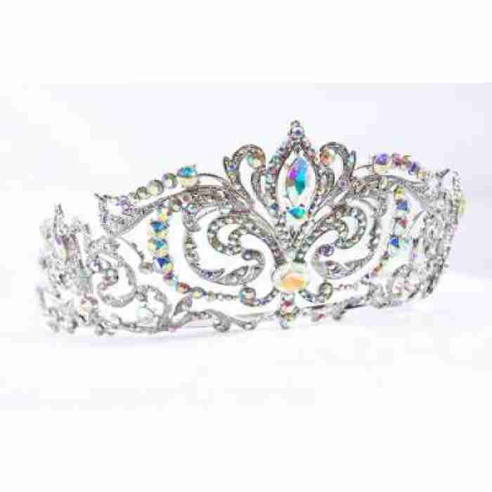 Crown Tiara With Crystals Queen