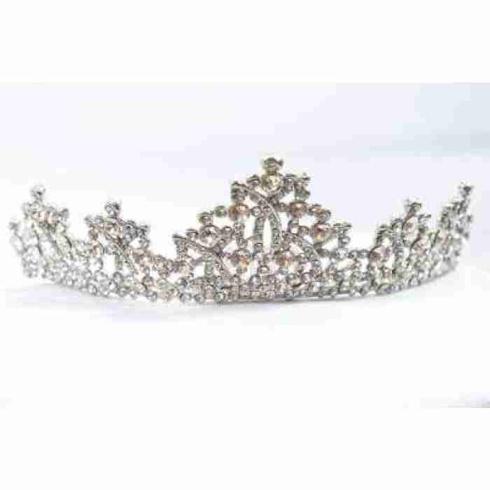 Crown Tiara With Crystals Small Clear Crystals