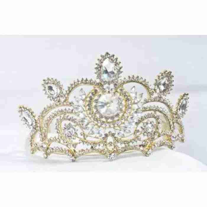 Crown Tiara With Large Crystals