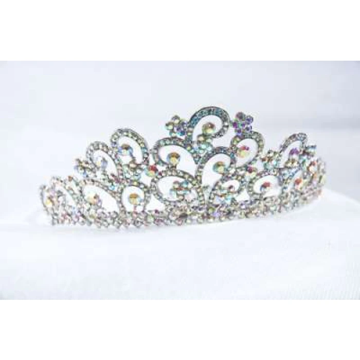 Crown Tiara With Small Crystals - Image 1