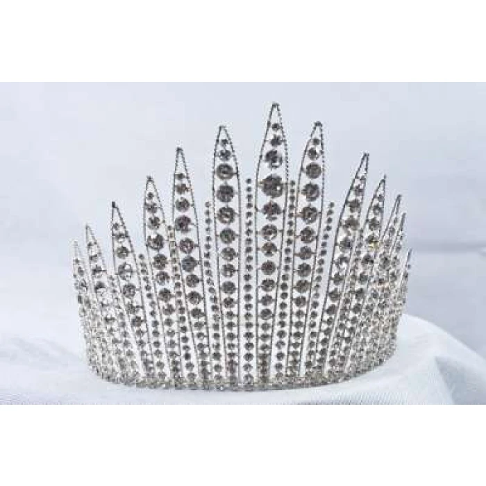 Crown Tiara With Spikes - Image 1
