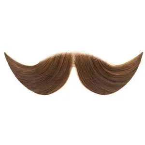 Dapper Moustache Brown 1