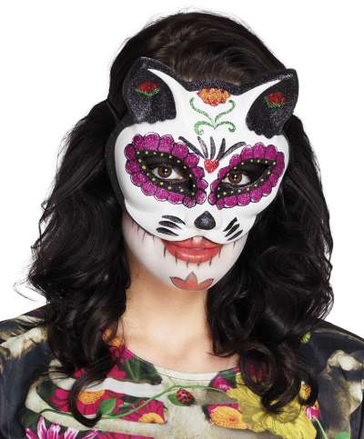 Day Of The Dead Cat Eyemask 72123
