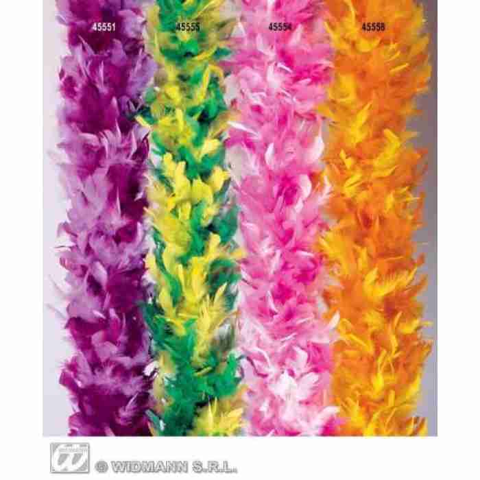 Deluxe Bicolor Feather Boas Pink and White