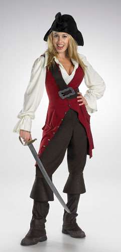 Deluxe Elizabeth Pirate costume adult 6674 mig