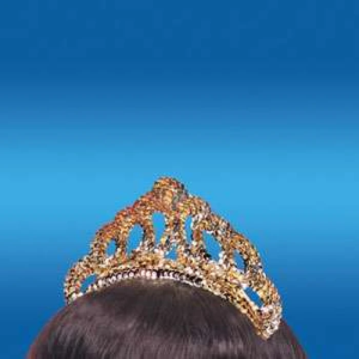Deluxe Gold Sequinned Tiara - Image 1