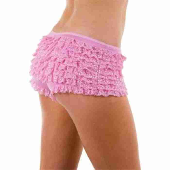 Deluxe Ruffle Pants Pink ts7123