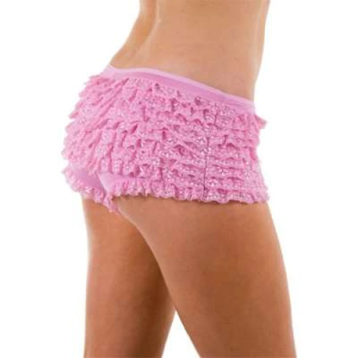 Deluxe Ruffle Pants- Pink - Image 1