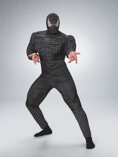 Deluxe muscle Black suited Spiderman 6616 img