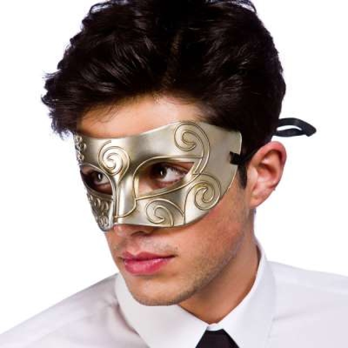 Eye Mask Antique Silver MK 9808 Img