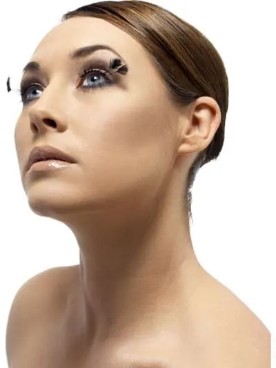 Eyelashes - Black W/Corner Plumes