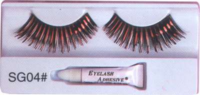 Eyelashes Red Black sg04