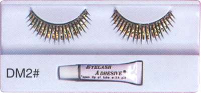 Eyelashes - Silver / Black, Gold