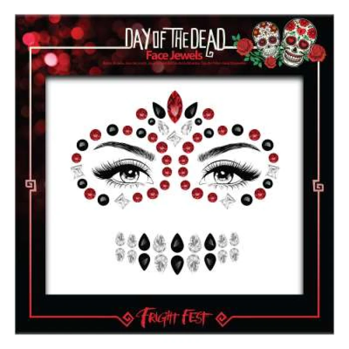 Face Jewels Neon Pink - Image 1