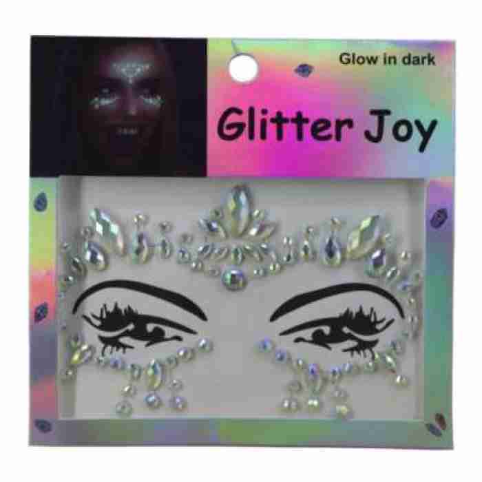 Face Jewels Iridescent Glow in the dark img