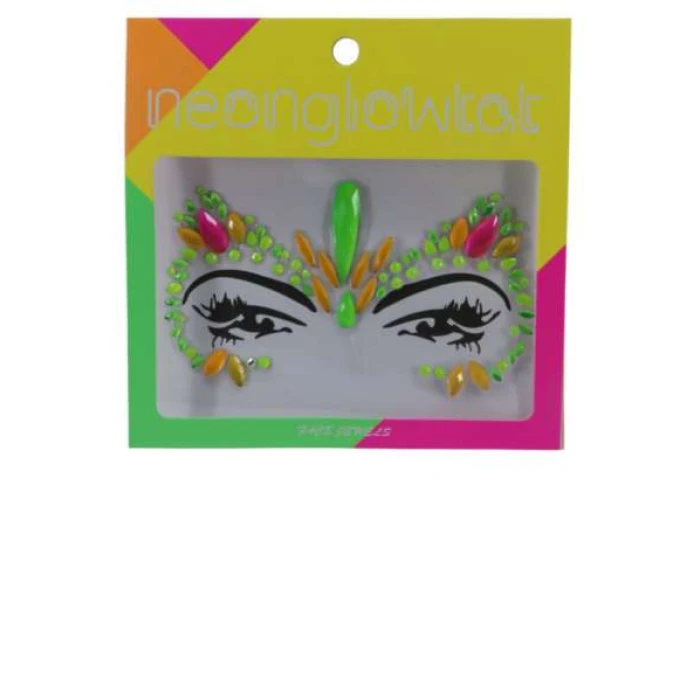 Face Jewels Neon Multi Colour - Image 1