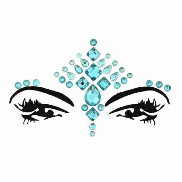 Face and Body Jewels Aqua Festival Makeup img
