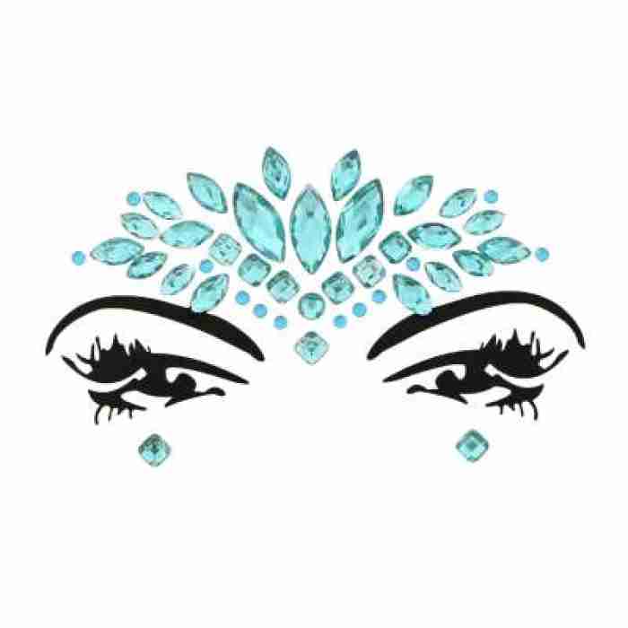 Face and Body Jewels Aqua Mermaid Inspired Appearance img