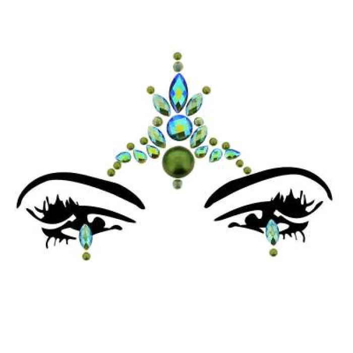 Face and Body Jewels Emerald Green - Image 1