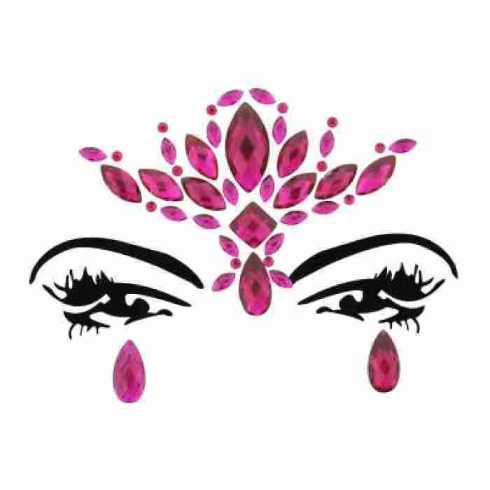 Face and Body Jewels Fushia Shimmering img