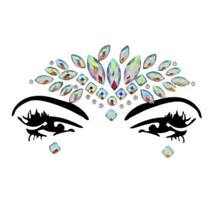 Face and Body Jewels Iridescent Aura Pieces of Art img