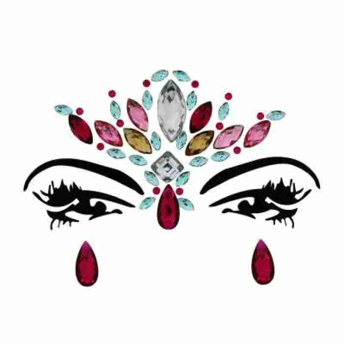 Face and Body Jewels Multi Colors Mermaid Inspired Appearance img