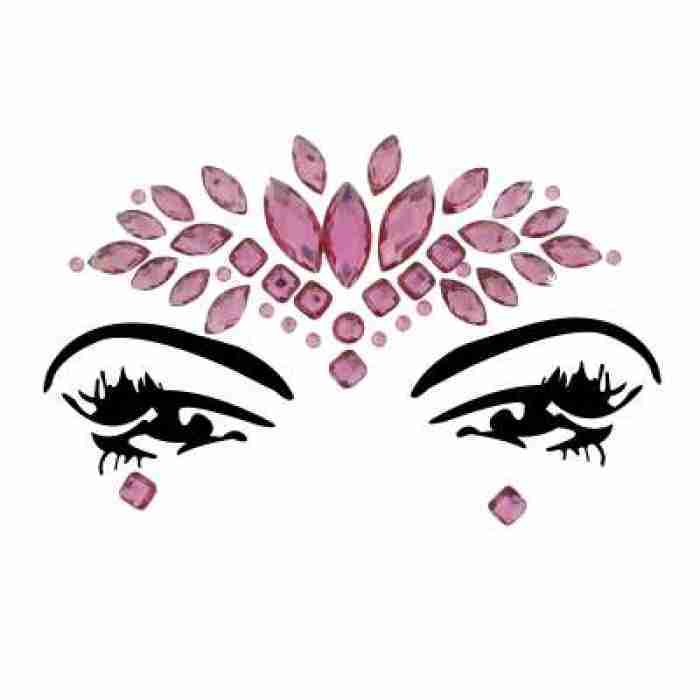 Face and Body Jewels Pink Add Glitter Shimmer img