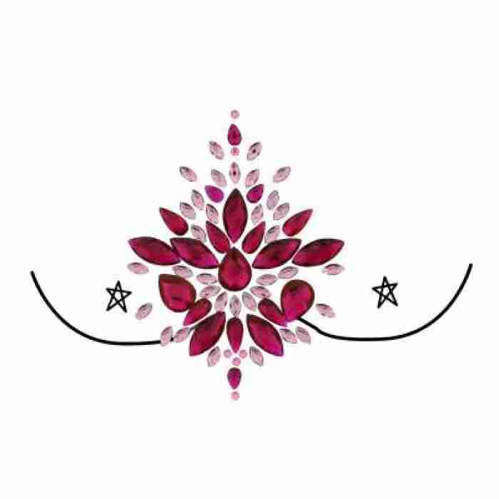Face and Body Jewels Pink Bold and Effective Look img