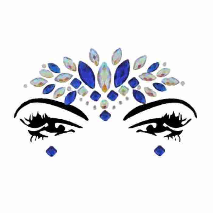 Face and Body Jewels iredisent Aura Royal Blue img