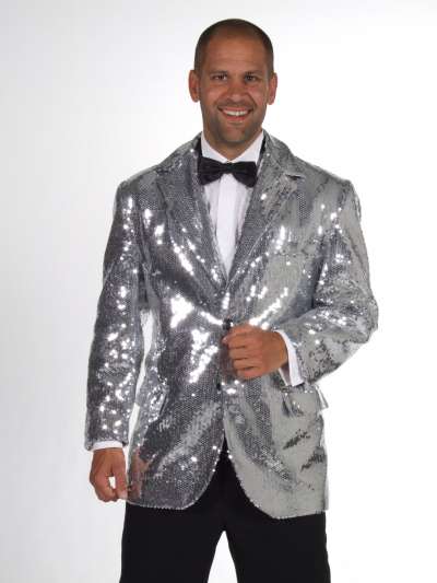Faux Sequin Jacket Silver 210211.91