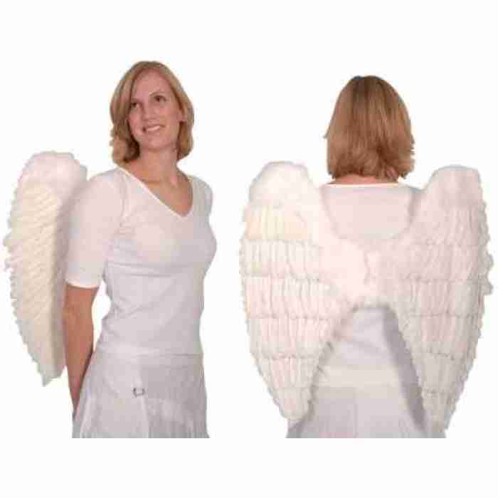 Feather Angel Wings White1