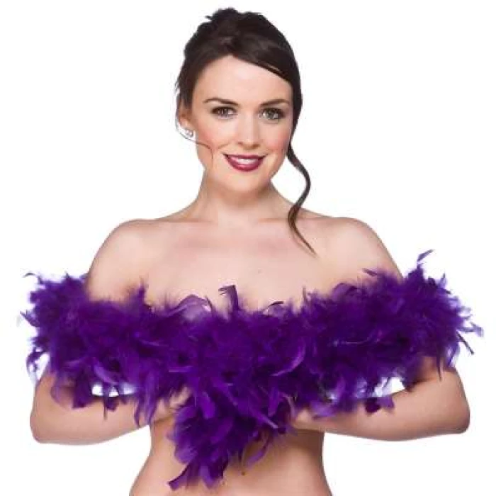 Feather Boa - Purple -1.7m - Image 1