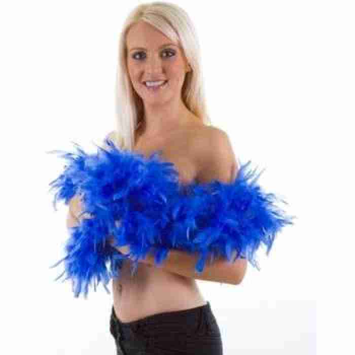 Feather Boa Royal Blue