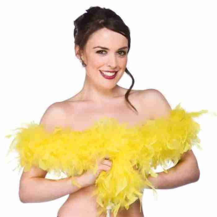 Feather Boa Yellow 1.7m