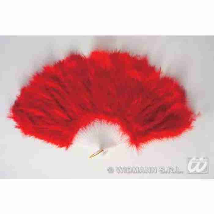Feather Fan Red