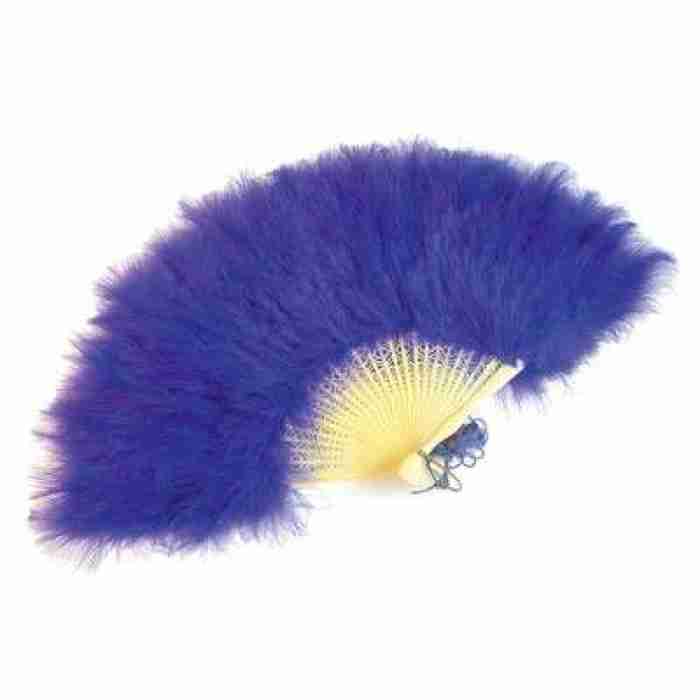 Feather Fan Royal Blue