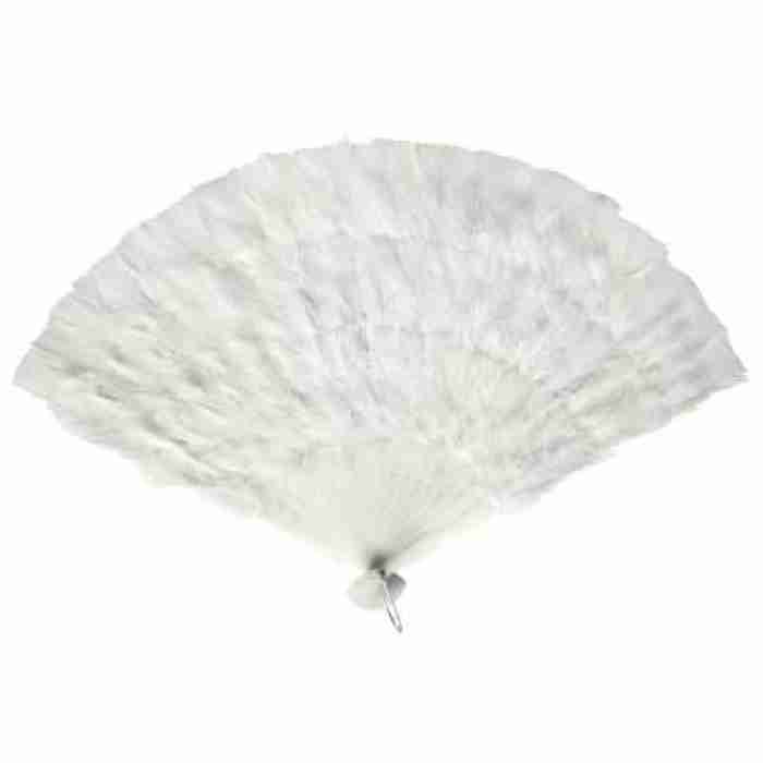 Feather Fan White 60CM x 37CM