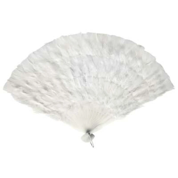 Feather Fan - White - Image 1